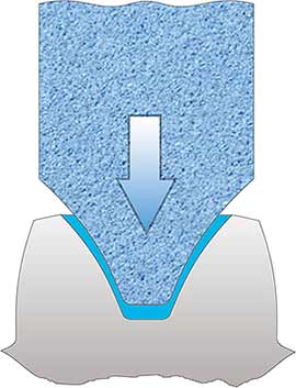 Muela perfilando engranaje